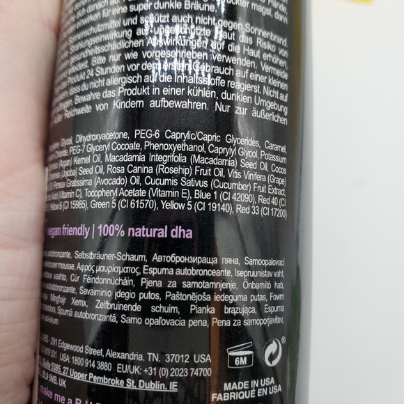 b.tan Love At First Tan 1 Hour Self Tanning Mousse Violet Base Tanner + Mitt - Picture 8 of 8